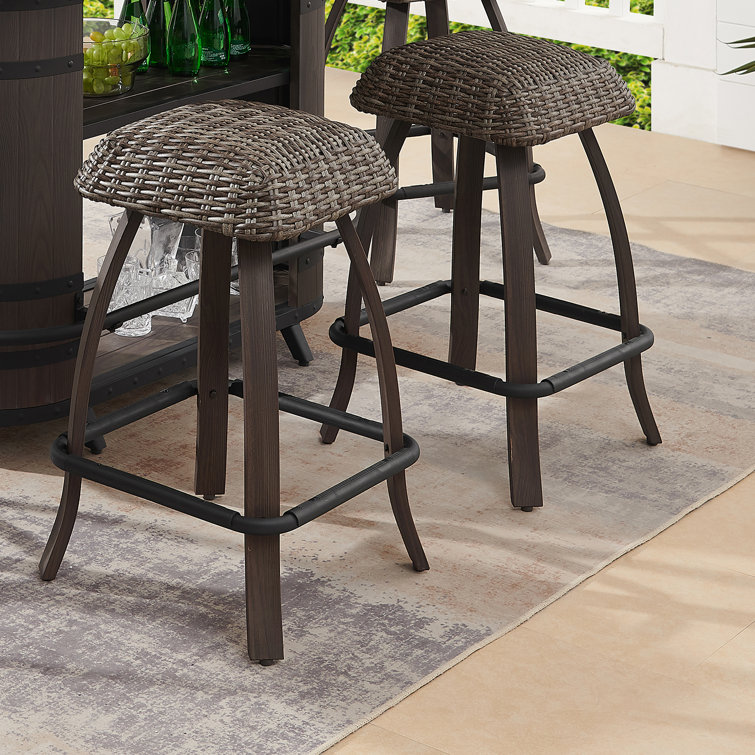 Williston 29" Patio Bar Stool Wayfair